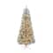 7ft. Pre-Lit Champagne Tinsel Artificial Christmas Tree, Warm White LED Lights by Ashland®